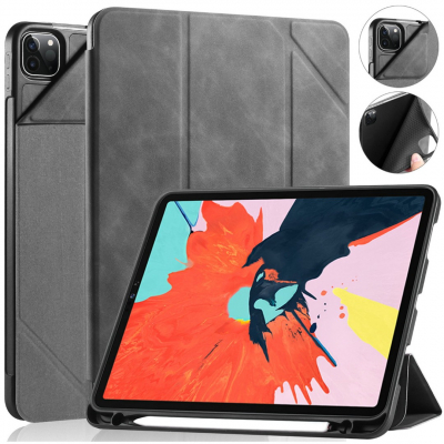Desperate Blossom Logical Husa multifunctionala, stand, suport pencil integrat, smart cover, suport moale TPU, iPad Pro 11 (2021 / (2020) - CaseME, Gri Desperate Blossom Logical Husa multifunctionala, stand, suport pencil integrat, smart cover, suport moale TPU, iPad Pro 11 (2021 / (2020) - CaseME, Gri