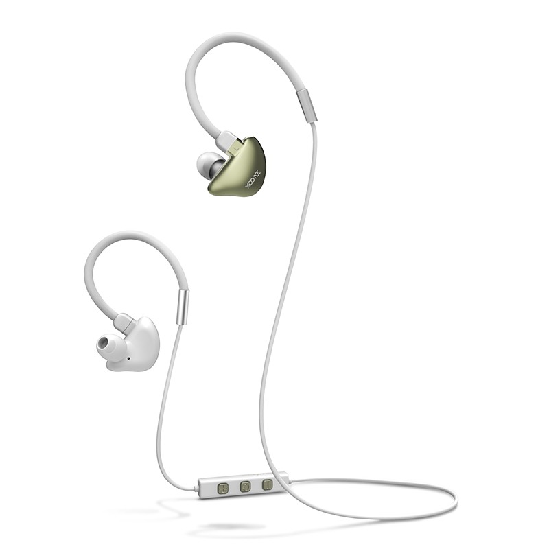 Casti cu bluetooth, wireless, cu microfon, dedicate pentru sport - Xoomz by iCarer, Gold