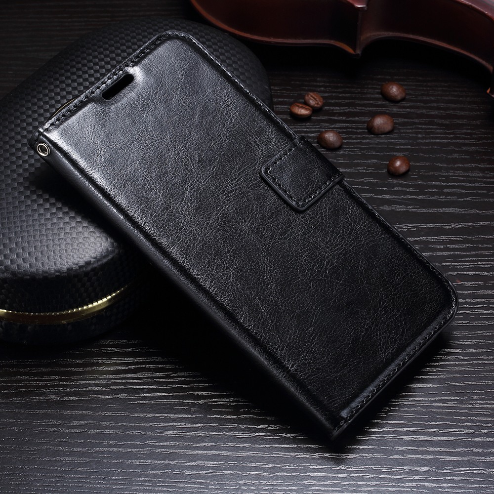 Husa piele fina, tip carte, functie stand, Huawei Mate 10 Lite - CaseMe, Negru