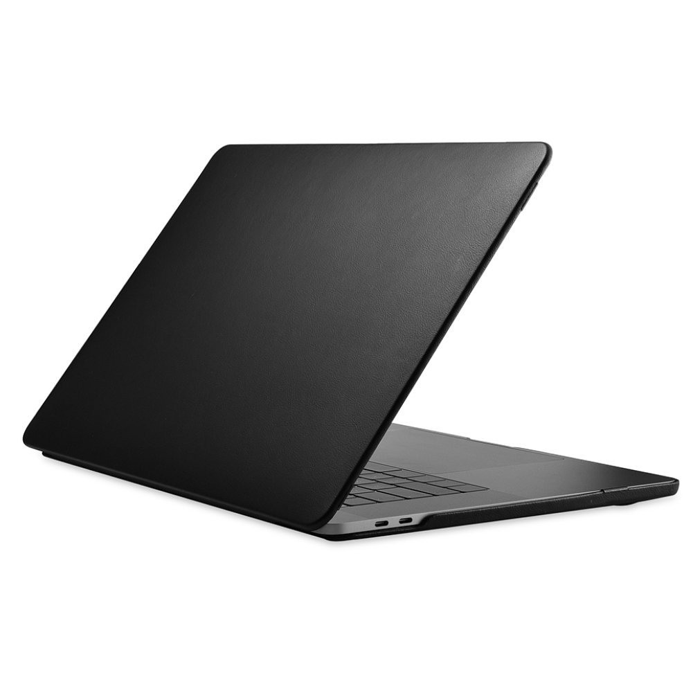 Husa din piele microfibra tip carcasa, MacBook Pro 13 inch (2016 - 2020) - iCarer, Negru