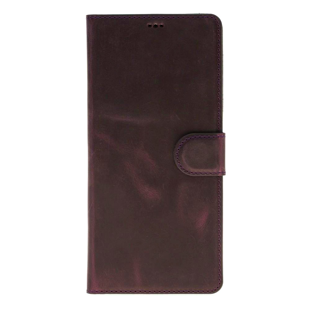 Husa piele naturala, tip portofel, stand, Samsung Galaxy Note 8 - Bouletta Wallet, Antique purple