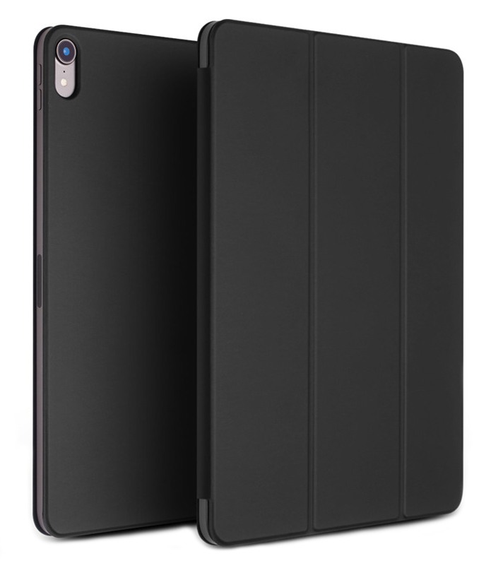 Hassy Trickle I found it Husa ultra slim, magnetica, stand, smart cover, iPad Pro 12.9 (2018) -  Qialino, Negru