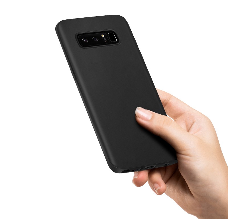 Husa slim mata, TPU moale si fin, tip back cover, Samsung Galaxy Note 8 - Hoco, Negru