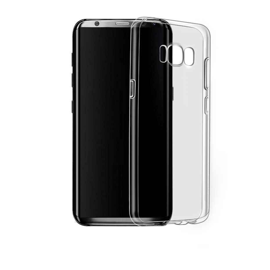 Husa ultra slim din silicon + TPU, tip back cover, Samsung Galaxy S8 - HOCO Light, Negru transparent