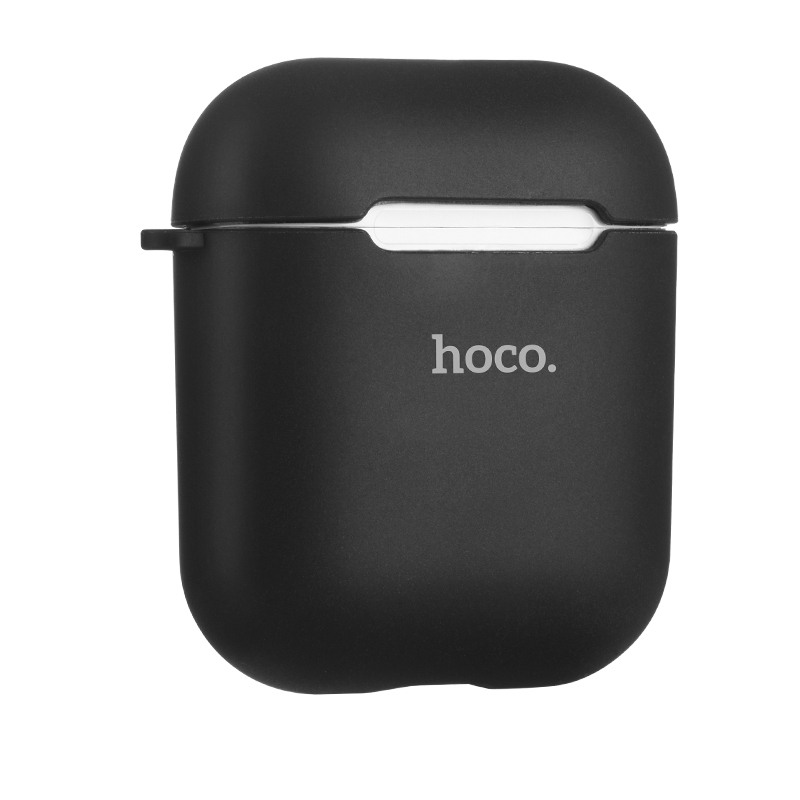 Husa protectoare slim din silicon fin si moale pentru AirPods 1 / AirPods 2 - Hoco, Negru