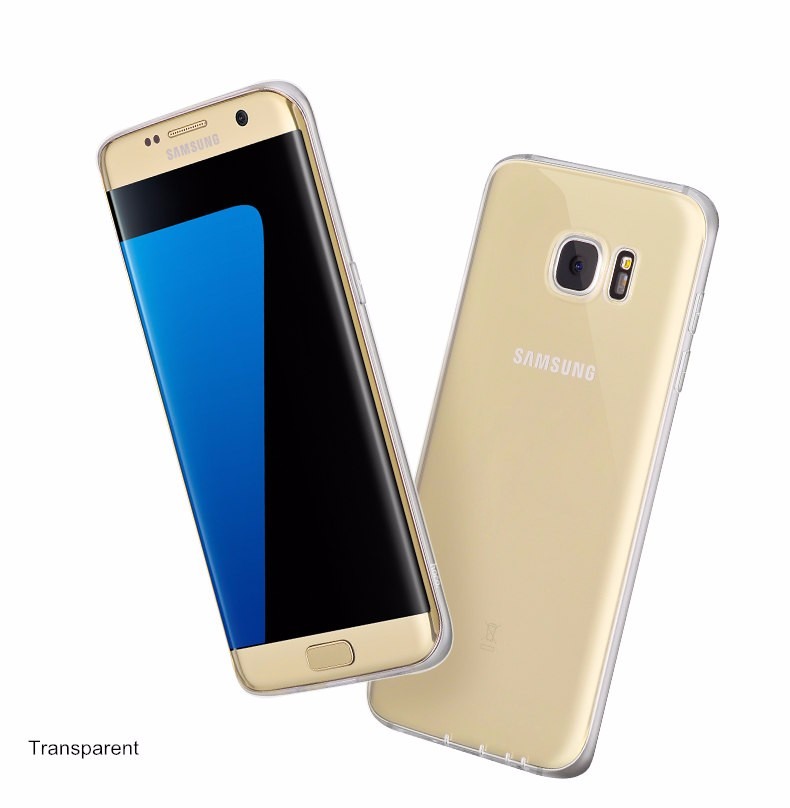 Husa ultra slim din silicon + TPU, tip back cover, Samsung Galaxy S7 Edge - HOCO, Transparent