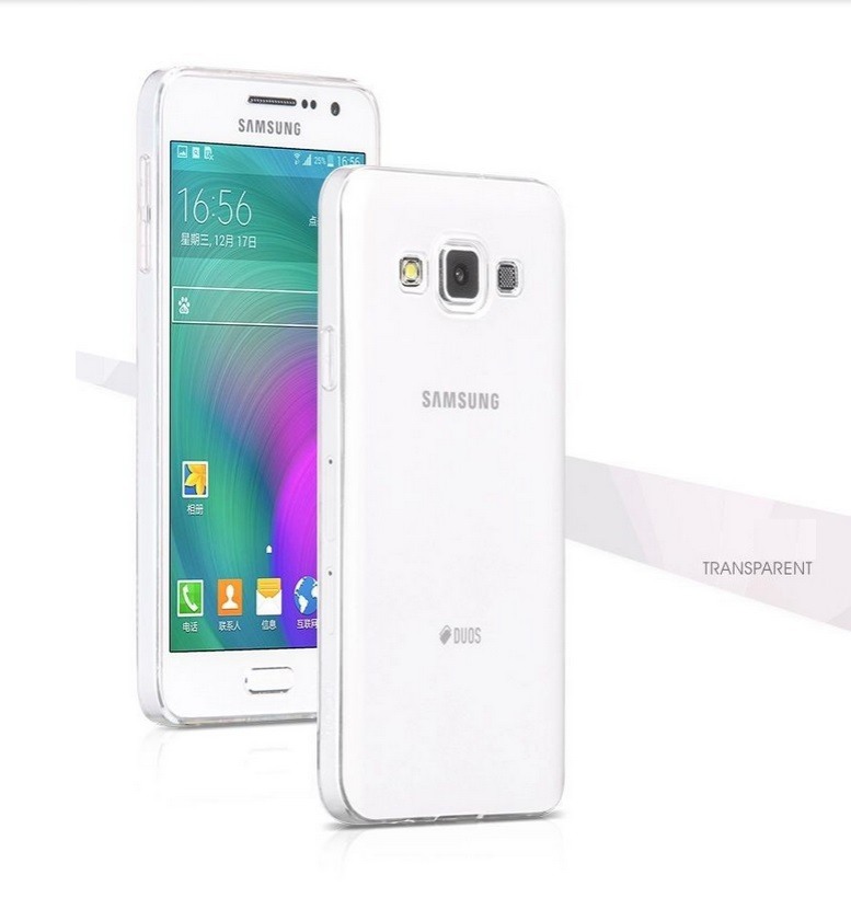 Husa ultra slim din silicon + TPU, tip back cover, Samsung Galaxy A3 2015 - HOCO Light, Transparent