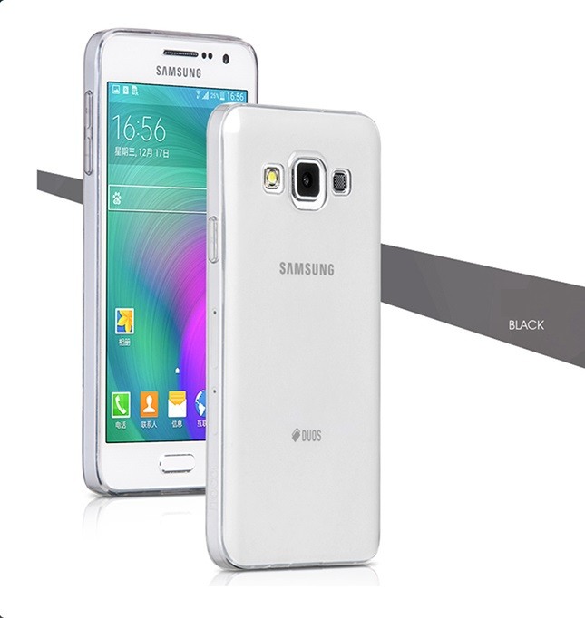 Husa ultra slim din silicon + TPU, tip back cover, Samsung Galaxy A7 (2015) - HOCO Light,Negru