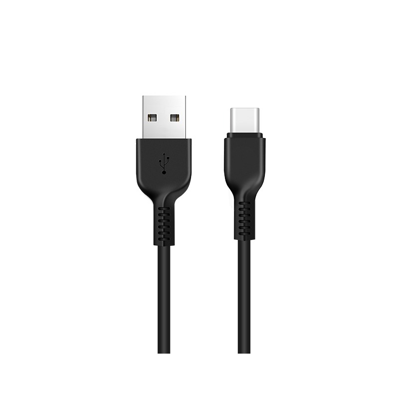 Cablu incarcare USB + Type C, lungime 2 metri - Hoco, Negru