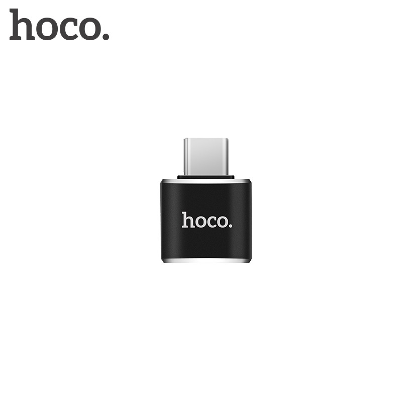 Convertor / Adaptor OTG mufa Type C la USB - Hoco, Negru