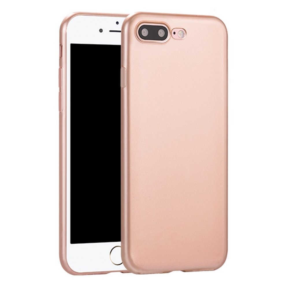 Husa slim din silicon 0.4mm, back cover, iPhone 8 Plus / 7 Plus - Xoomz by iCarer Simple Style, Rose gold