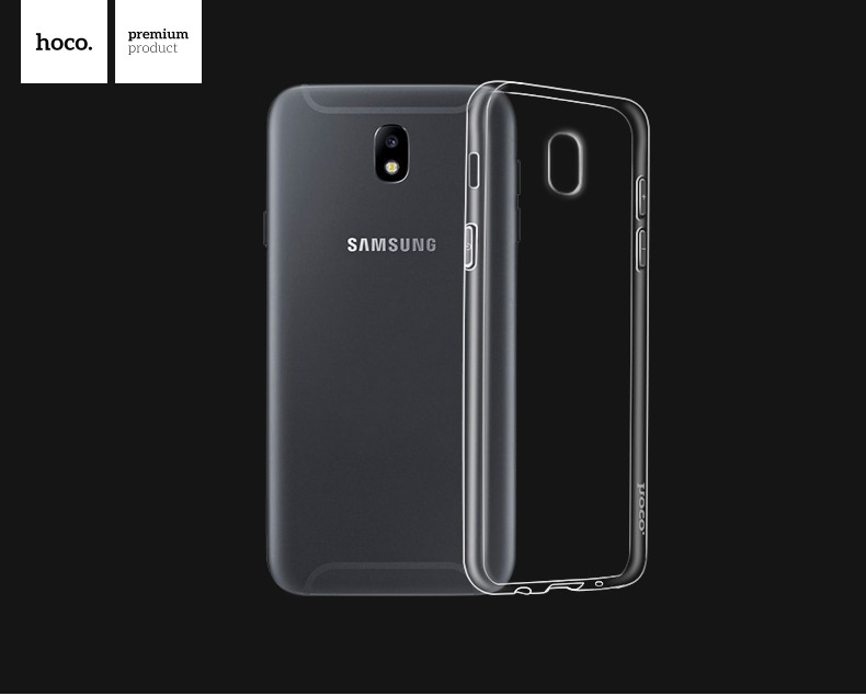 Husa ultra slim din silicon + TPU, tip back cover, Samsung Galaxy J3 (2017) - HOCO, Transparent