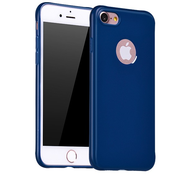 Husa slim mata, TPU moale si fin, tip back cover, iPhone 7 - Hoco Fascination, Albastru